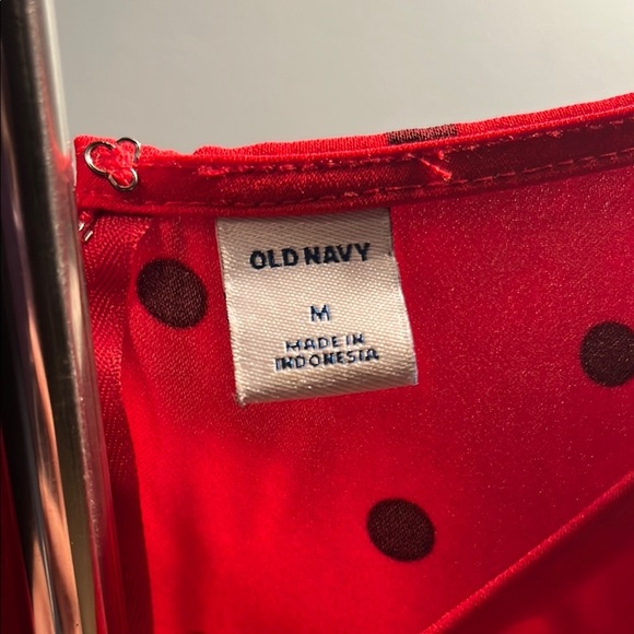 Old Navy Red Cocktail Sheath Dress with Bell Sleeves - Picture 2 of 8